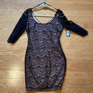 NWT black lace dress